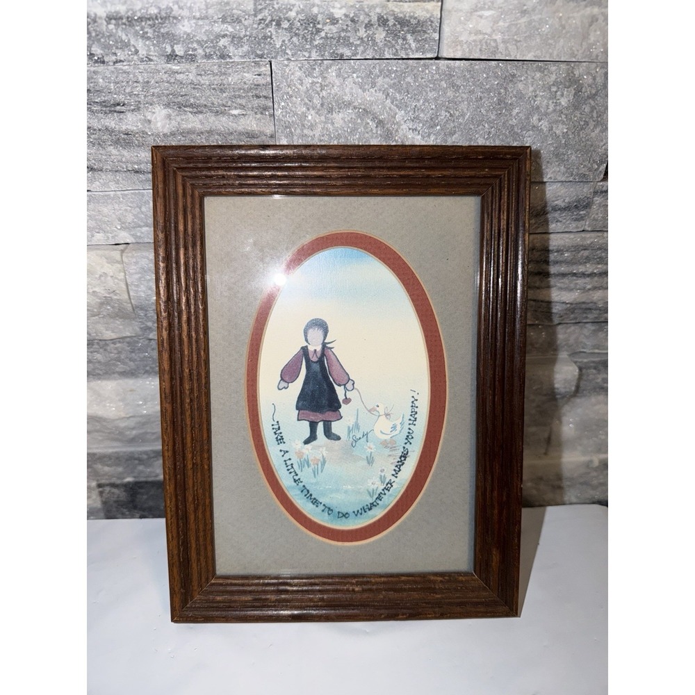 Sandy Lord Amish Print Take A Little Time To Do What Makes You Happy Framed